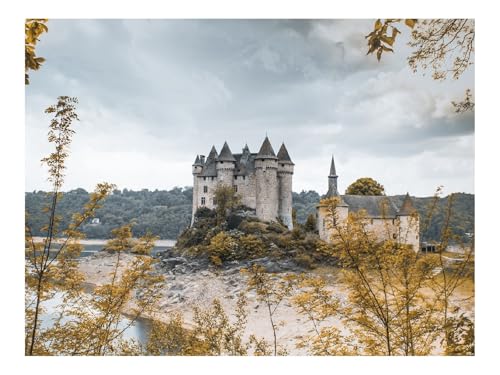 1500 Teile Erwachsenenpuzzle ab 14 Jahren-Burg,Zweige,Blätter 87x57cm 1500 Teile Erwachsenenpuzzle ab 14 Jahren-Burg,Zweige,Blätter 87x57cm von THISIT