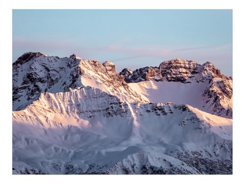 1500 Teile Erwachsenenpuzzle ab 14 Jahren-Felsen,Schnee,Berge,Schneebedeckt,Himmel 87x57cm von THISIT