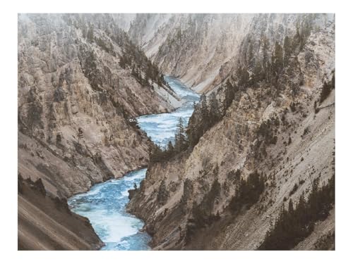 1500 Teile Erwachsenenpuzzle ab 14 Jahren-Gebirgsfluss,Fluss,Berge,Hänge,Natur 87x57cm von THISIT