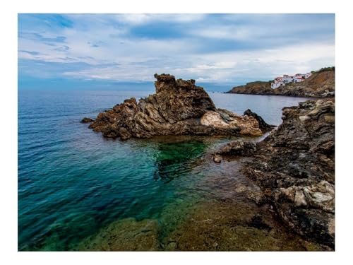 1500 Teile Erwachsenenpuzzle ab 14 Jahren-Küste,Felsen,Meer,Wasser,Natur 87x57cm von THISIT