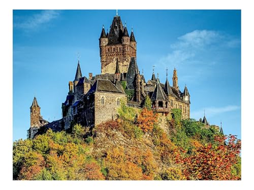 1500 Teile Puzzle für Erwachsene Und Kinder ab 14 Jahren-Burg,Türme,Architektur 87x57cm von THISIT
