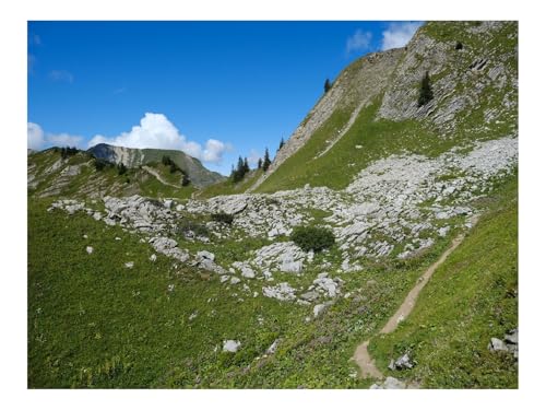 1500 Teile Puzzles – Herausforderung Spielzeug-Hügel,Bäume,Landschaft,Natur,Wolken 87x57cm von THISIT