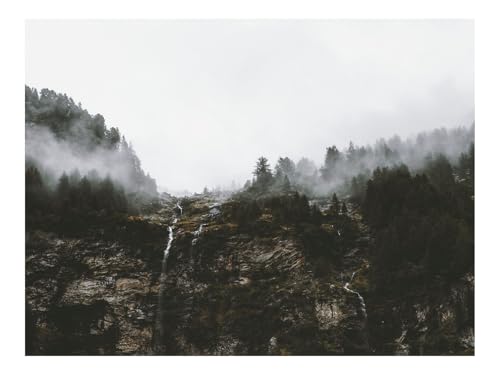 1500 Teile Puzzles – Herausforderung Spielzeug-Klippe,Bäume,Nebel 87x57cm von THISIT