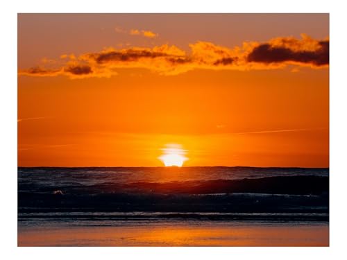 1500 Teile Puzzles – Herausforderung Spielzeug-Sonnenuntergang,Sonne,Wellen,Küste 87x57cm von THISIT