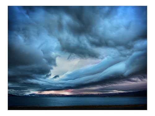 1500 Teile Puzzles – Herausforderung Spielzeug-Wolken,Himmel,düster 87x57cm von THISIT