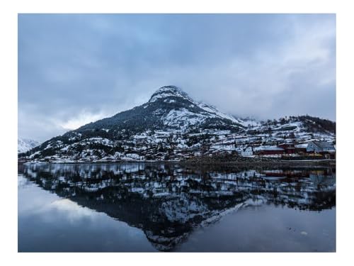 1500 Teile Puzzles für Erwachsene PäDagogisches Spiel-Berge,See,Spiegelung,Nebel 87x57cm von THISIT