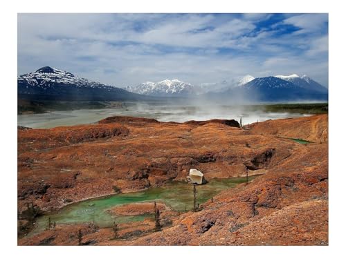 1500 Teile Puzzles für Erwachsene PäDagogisches Spiel-Kanada,See,Geysir 87x57cm von THISIT