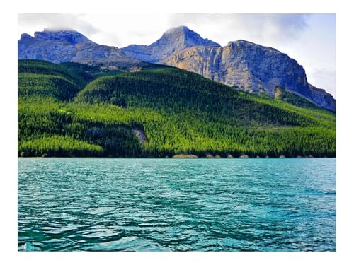 1500 Teile Puzzles für Erwachsene PäDagogisches Spiel-Küste,Berge,Meer 87x57cm von THISIT