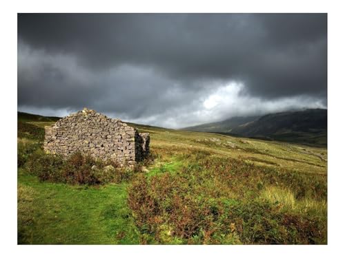 1500 Teilige Puzzles für Erwachsene Lernspiel-Berge,Ruinen,Struktur,Schottland 87x57cm von THISIT