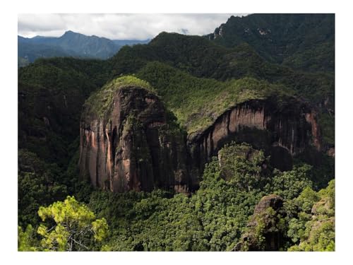 1500 Teilige Puzzles für Erwachsene Lernspiel-Felsen,Berge,Gras,Bäume 87x57cm von THISIT