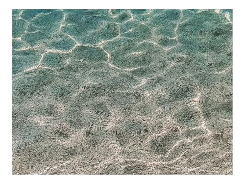 500 Teile Erwachsenenpuzzle ab 14 Jahren-Kieselsteine,Wasser,Blendung,Verzerrung,Wellen 52x38cm von THISIT