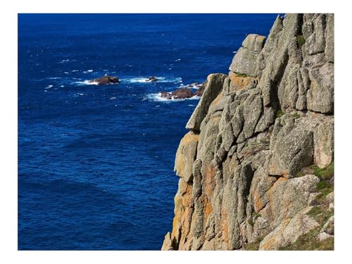 500 Teile Klassisches Puzzle für Erwachsene Und Kinder-Felsen,Berge,Meer,Klippe,Stein 52x38cm von THISIT