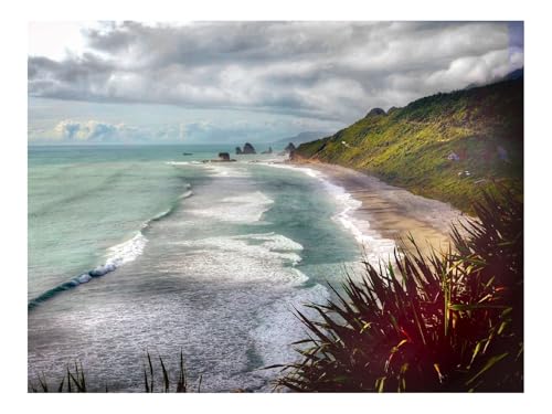500 Teile Puzzle EIN Herausforderndes RäTsel-Küste,Meer,Wellen 52x38cm von THISIT