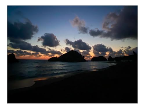 500 Teile Puzzle Familienspiel für MäNner & Frauen-Küste,Berge,Sonnenuntergang 52x38cm von THISIT