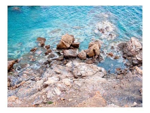 500 Teile Puzzle Puzzlespiele für Die Ganze Familie-Küste,Steine,Meer 52x38cm von THISIT
