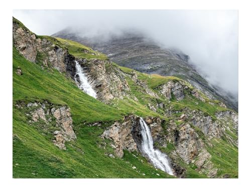 500 Teile Puzzle für Erwachsene Und Kinder ab 14 Jahren-Wasserfall,Hang,Felsen,Gras,Landschaft 52x38cm 500 Teile Puzzle für Erwachsene Und Kinder ab 14 Jahren-Wasserfall,Hang,Felsen,Gras,Landschaft 52x38cm von THISIT