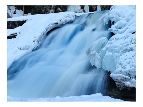 500 Teile Puzzles – Herausforderung Spielzeug-Wasserfall,Bach,EIS 52x38cm von THISIT