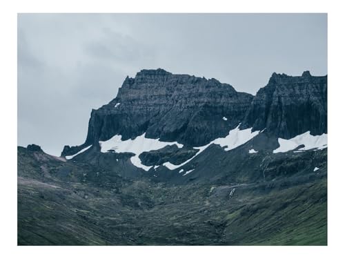 500 Teile Puzzles – Herausforderungsspielzeug-Felsen,Berge,Fluss,Schneebedeckt 52x38cm von THISIT