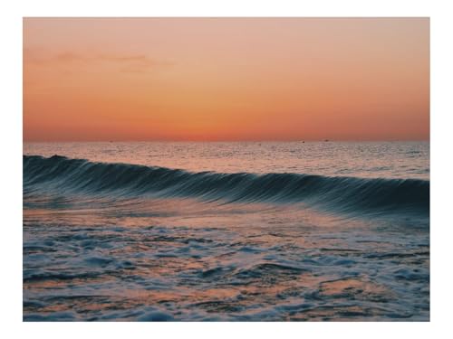 500 Teile Puzzles für Erwachsene Kinder-Ozean,Wasser,Wellen,Horizont,Sonnenuntergang 52x38cm von THISIT