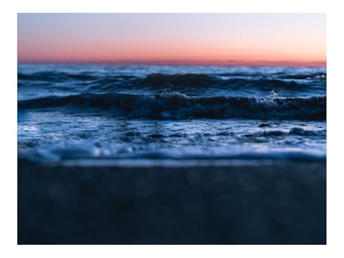 500 Teile Puzzles für Erwachsene Kinder-Sonnenuntergang,Horizont,Wasseroberfläche,Wellen 52x38cm von THISIT