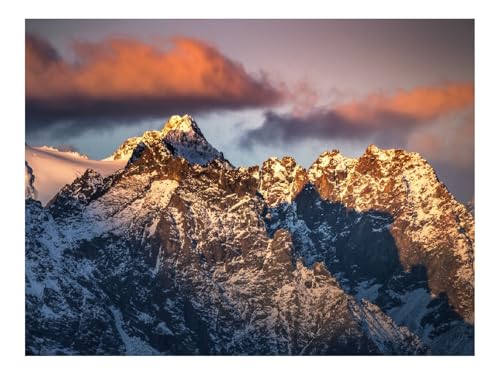 500 Teile Puzzles für Erwachsene PäDagogisches Spiel-Berge,Schnee,Landschaft,Dämmerung 52x38cm 500 Teile Puzzles für Erwachsene PäDagogisches Spiel-Berge,Schnee,Landschaft,Dämmerung 52x38cm von THISIT