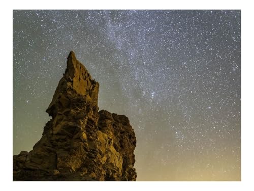 500 Teile Puzzles für Erwachsene PäDagogisches Spiel-Felsen,Sterne,Himmel,Nacht,Landschaft,Natur 52x38cm von THISIT