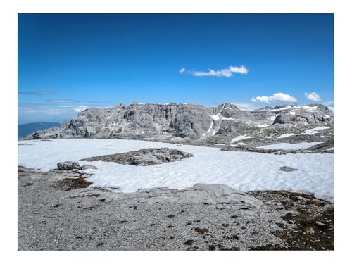 500 Teile WunderschöNes Dekoration Puzzle Geschenke-Felsen,Schnee,Natur 52x38cm von THISIT