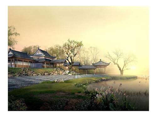 500 Teilige Puzzles für Erwachsene Lernspiel-China,Garten,Hof 52x38cm von THISIT