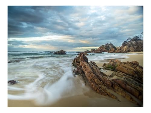 500 Teilige Puzzles für Erwachsene Lernspiel-Felsen,Küste,Strand,Meer,Himmel 52x38cm von THISIT