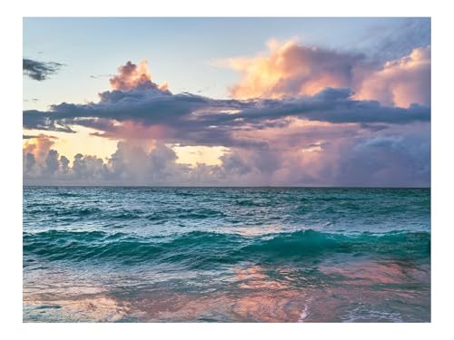 500 Teilige Puzzles für Erwachsene Lernspiel-Küste,Horizont,Meer 52x38cm von THISIT