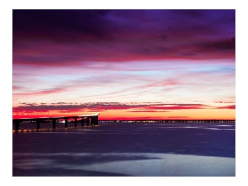 Puzzle 1000 Elemente - DIY-Spiel-Brücke,Himmel,Sonnenuntergang 70x50cm von THISIT