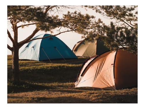 Puzzle 1000 Elemente - DIY-Spiel-Camping,Zelte,Bäume 70x50cm von THISIT