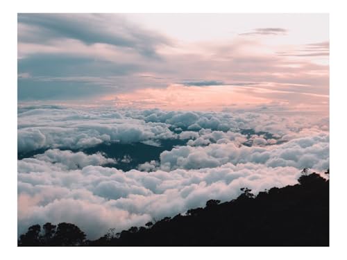 Puzzle 1000 Elemente - DIY-Spiel-Wolken,Himmel,Bäume 70x50cm von THISIT