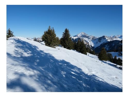 Puzzle 1000 Teile,Farbenfrohes Legespiel-Hang,Schnee,Bäume,Berge 70x50cm Puzzle 1000 Teile,Farbenfrohes Legespiel-Hang,Schnee,Bäume,Berge 70x50cm von THISIT