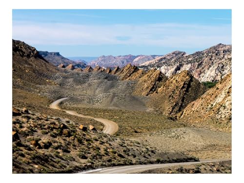 Puzzle 1000 Teile,Farbenfrohes Legespiel-Straße,Hügel,Berge 70x50cm von THISIT