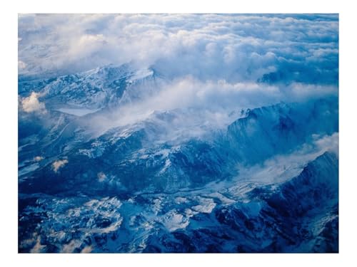 Puzzle 1000 Teile,Home Dekoration-Berge,Höhe,Gipfel,Schnee,Wolken,Relief 70x50cm Puzzle 1000 Teile,Home Dekoration-Berge,Höhe,Gipfel,Schnee,Wolken,Relief 70x50cm von THISIT