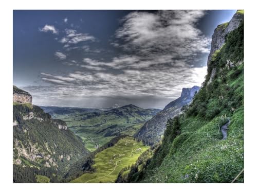 Puzzle 1000 Teile,Impossible Game-Canyon,Berge,Felsen 70x50cm von THISIT