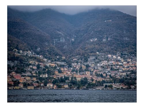 Puzzle 1000 Teile,Impossible Game-Gebäude,Meer,Berge 70x50cm von THISIT