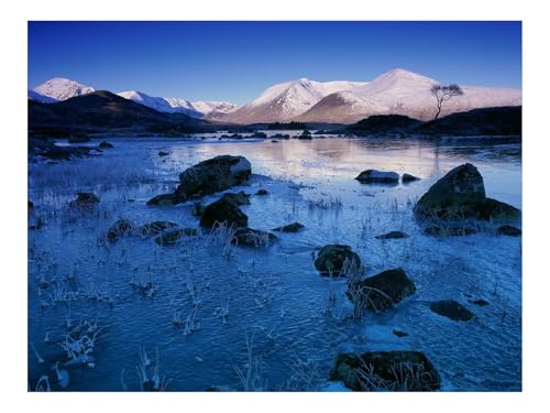 Puzzle 1000 Teile,Klassisches Lernspiel-Fluss,Berge,Steine,Schatten 70x50cm von THISIT