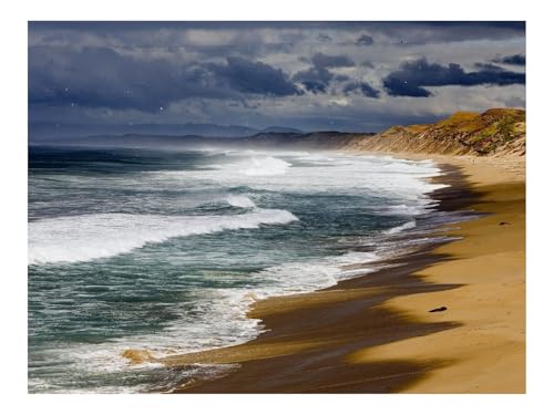 Puzzle 1000 Teile,Klassisches Lernspiel-Küste,Meer,Sand,Wellen,Schichten 70x50cm von THISIT