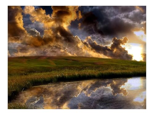 Puzzle 1000 Teile,Klassisches Lernspiel-Wolken,Gras,Reflexion 70x50cm Puzzle 1000 Teile,Klassisches Lernspiel-Wolken,Gras,Reflexion 70x50cm von THISIT