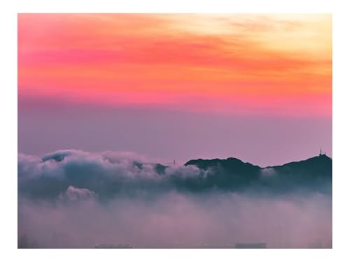 Puzzle 1000 Teile,Klassisches Lernspiel-Wolken,Sonnenaufgang,Berg 70x50cm von THISIT