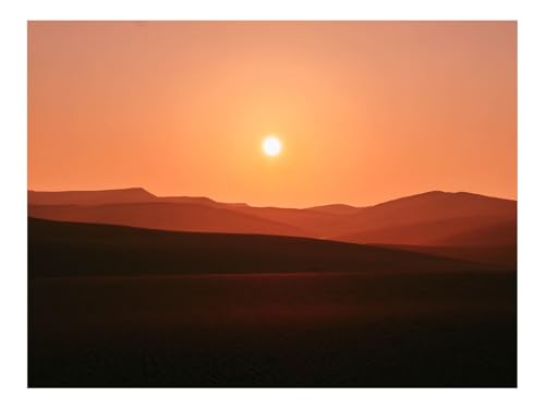 Puzzle 1000 Teile,Klassisches Lernspiel-Wüste,Sonnenuntergang,Hügel 70x50cm von THISIT