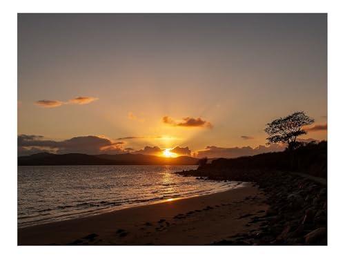 Puzzle 1000 Teile - Impossible Hard Challenge Puzzles-Sonnenuntergang,Küste,Sonne,Meer,Wolken 70x50cm von THISIT