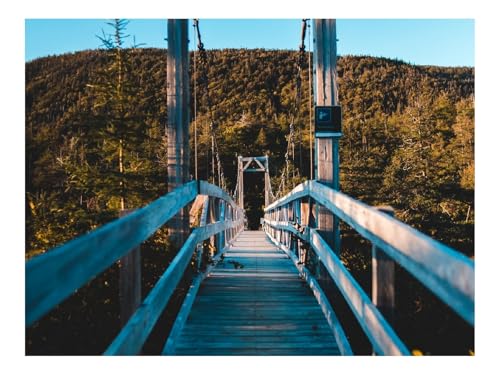 Puzzle 1500 Elemente - DIY-Spiel-Brücke,Bäume,Wälder 87x57cm von THISIT