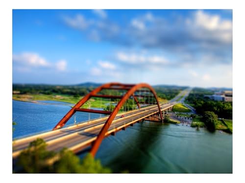 Puzzle 1500 Elemente - DIY-Spiel-Brücke,Fluss,Auto 87x57cm von THISIT