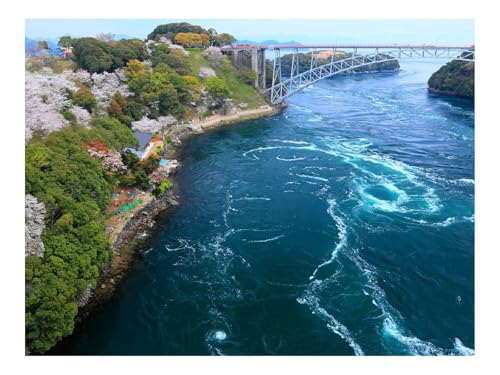 Puzzle 1500 Elemente - DIY-Spiel-Brücke,Meer,von Oben 87x57cm von THISIT