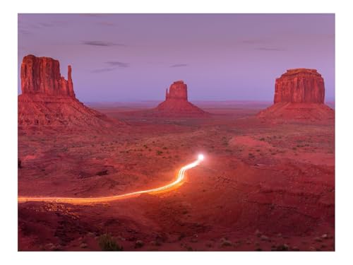 Puzzle 1500 Elemente - DIY-Spiel-Canyon,Felsen,Glühen 87x57cm von THISIT