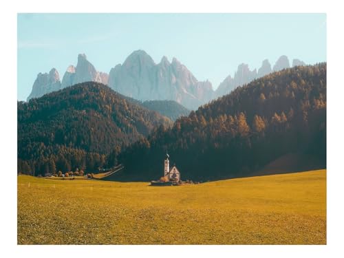 Puzzle 1500 Teile,Buntes Legespiel-Gebäude,Berge,Rasen 87x57cm Puzzle 1500 Teile,Buntes Legespiel-Gebäude,Berge,Rasen 87x57cm von THISIT