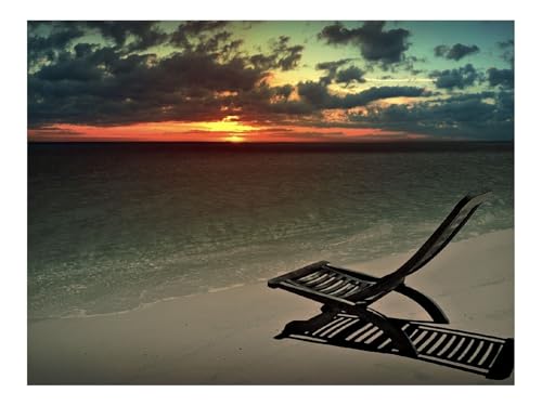 Puzzle 1500 Teile,Klassisches Lernspiel-Ablehnen,Strand,Stuhl 87x57cm Puzzle 1500 Teile,Klassisches Lernspiel-Ablehnen,Strand,Stuhl 87x57cm von THISIT